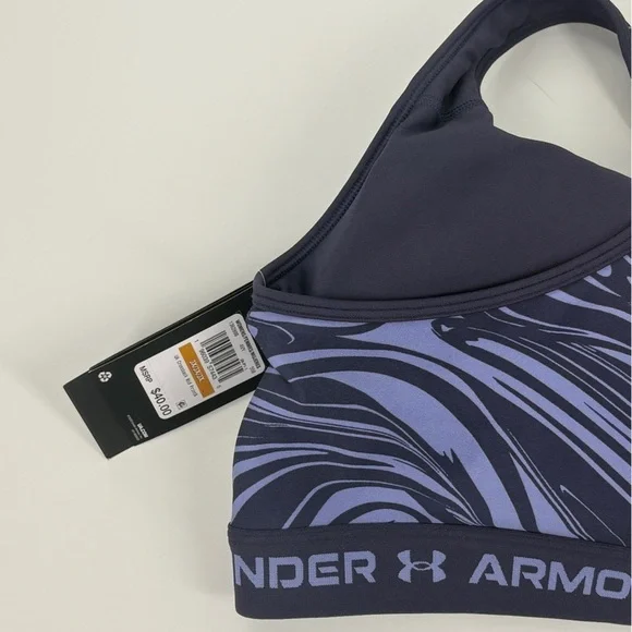 NWT $40 Women's Under Armour Mid Crossback Print Size 3X Sports Bra - Picture 7 of 9